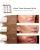 Educational graphic showing Glow Time Bronzer Stick shades on cheeks.