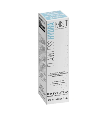 INSTYTUTUM Flawless Hydra Mist Classic minimalist white and blue packaging