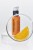 INSTYTUTUM Brightening Vitamin C Serum orange pump bottle shown with a piece of orange.