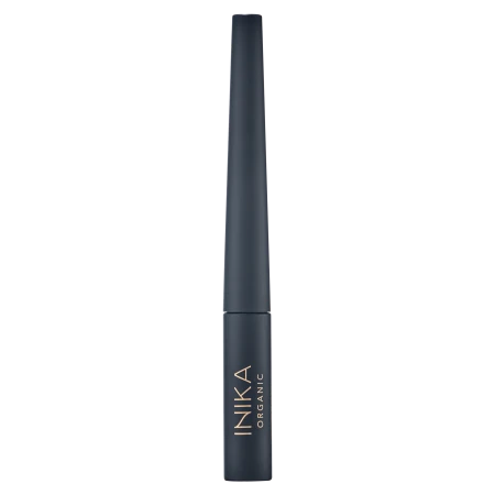 INIKA Organic Liquid Eyeliner Black slim matte tube with gold logo