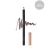 Elegant INIKA ORGANIC Eye Pencil in a grey-brown COCOA shade, with a black barrel, gold INIKA lettering and a gold cap beside it.